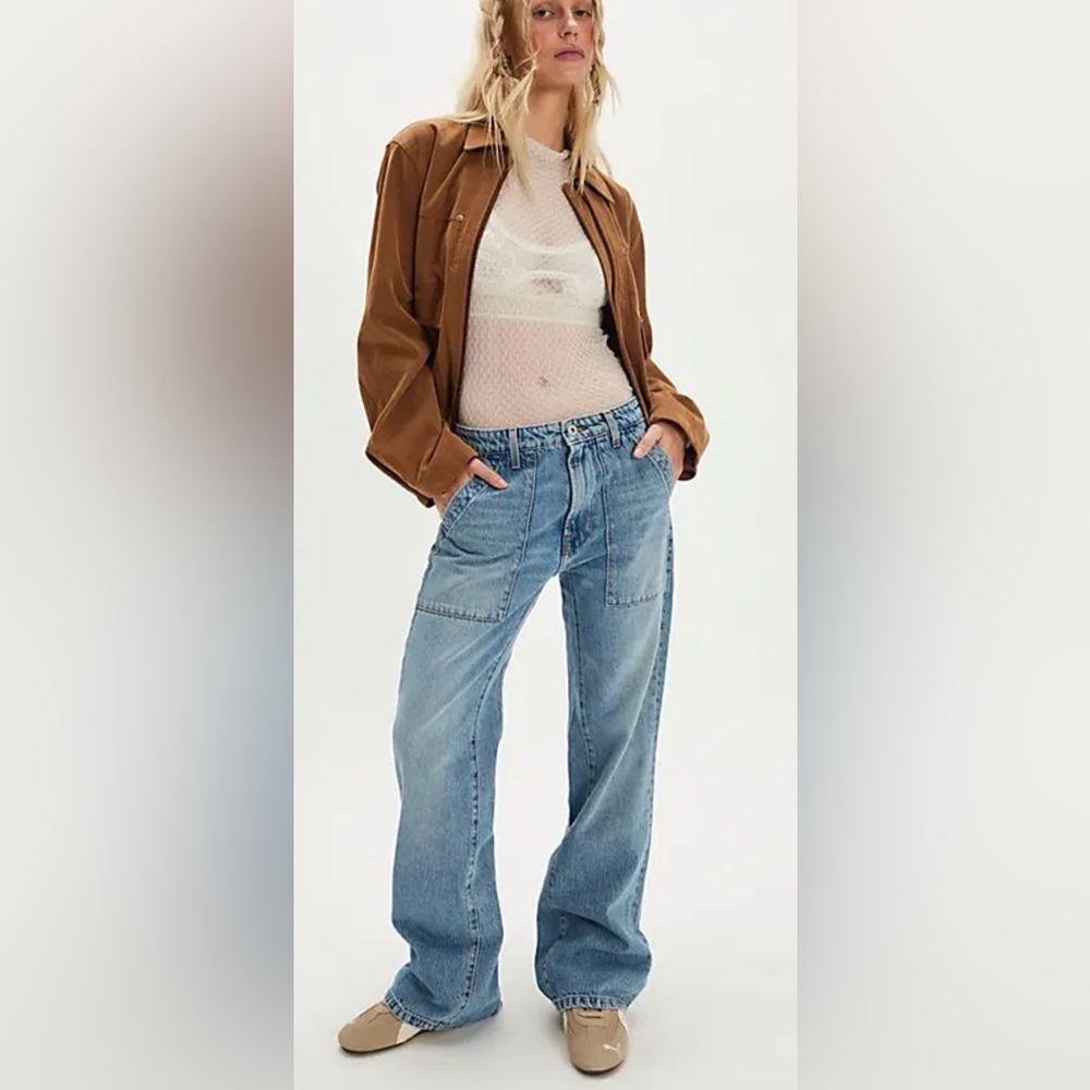 NEW NSF nix mid rise paneled boot cut jean in coastal wash